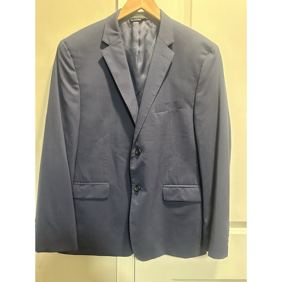 Lauren Ralph Lauren Other - Lauren Ralph Lauren Navy Blue Slim Fit 100% Wool Men's Suit Coat 44S